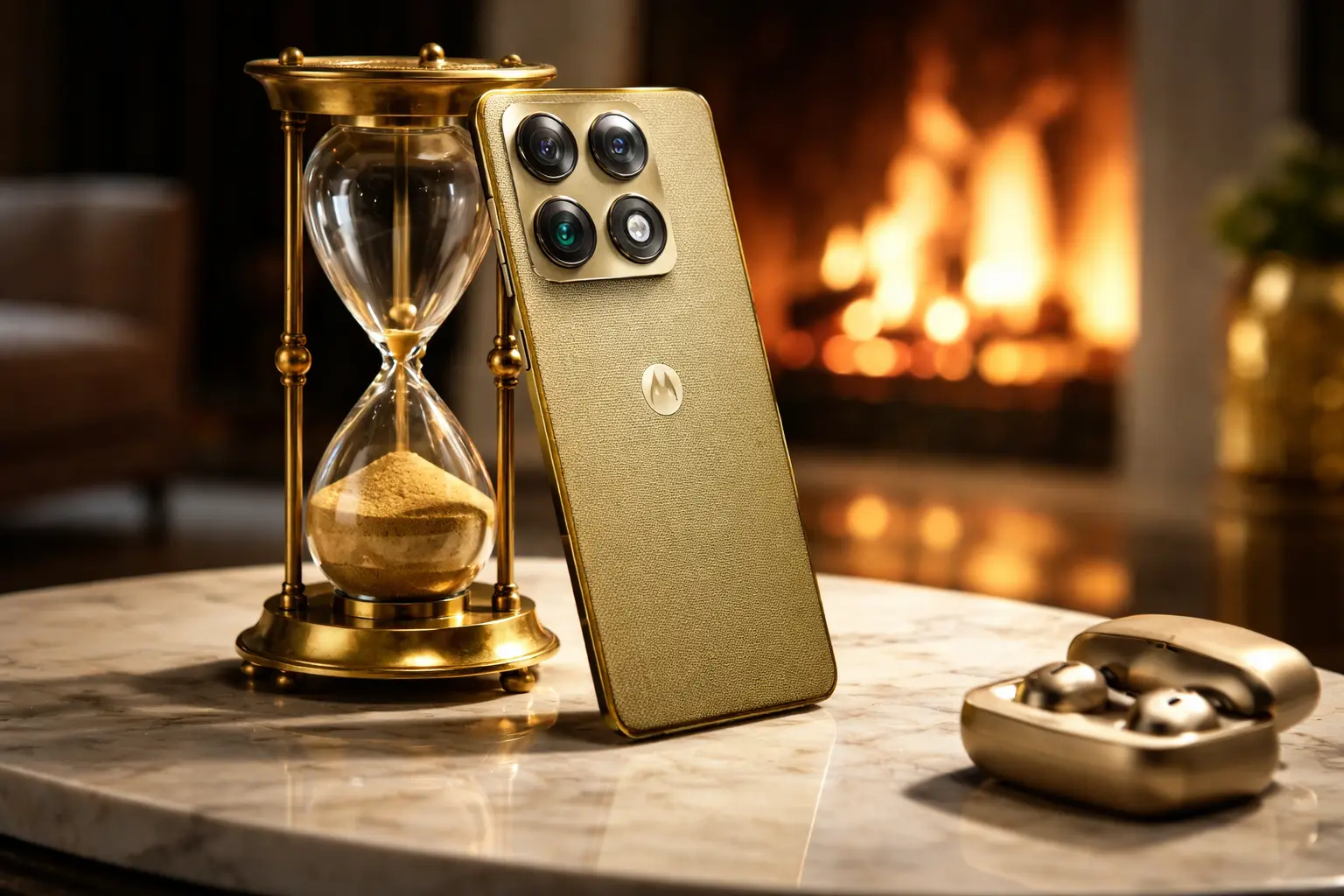 Motorola Signature premium smartphone showcased with luxury design quad camera setup and flagship level performance focus