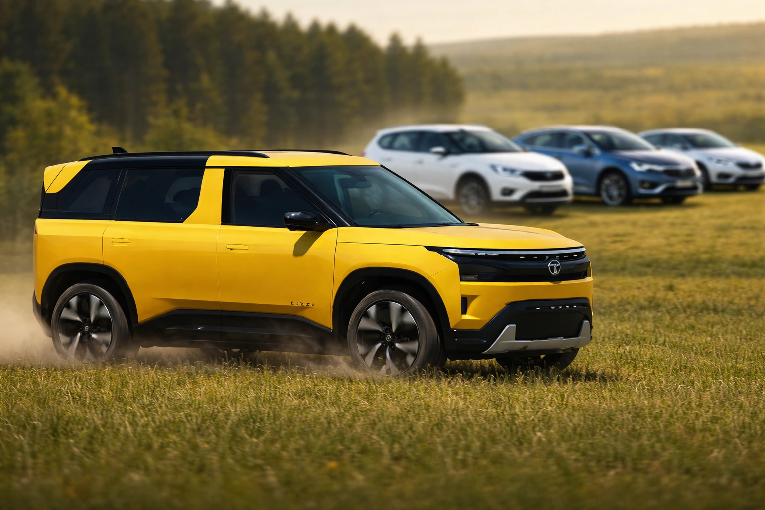 Tata Sierra EV leading upcoming electric cars in India with futuristic SUV design