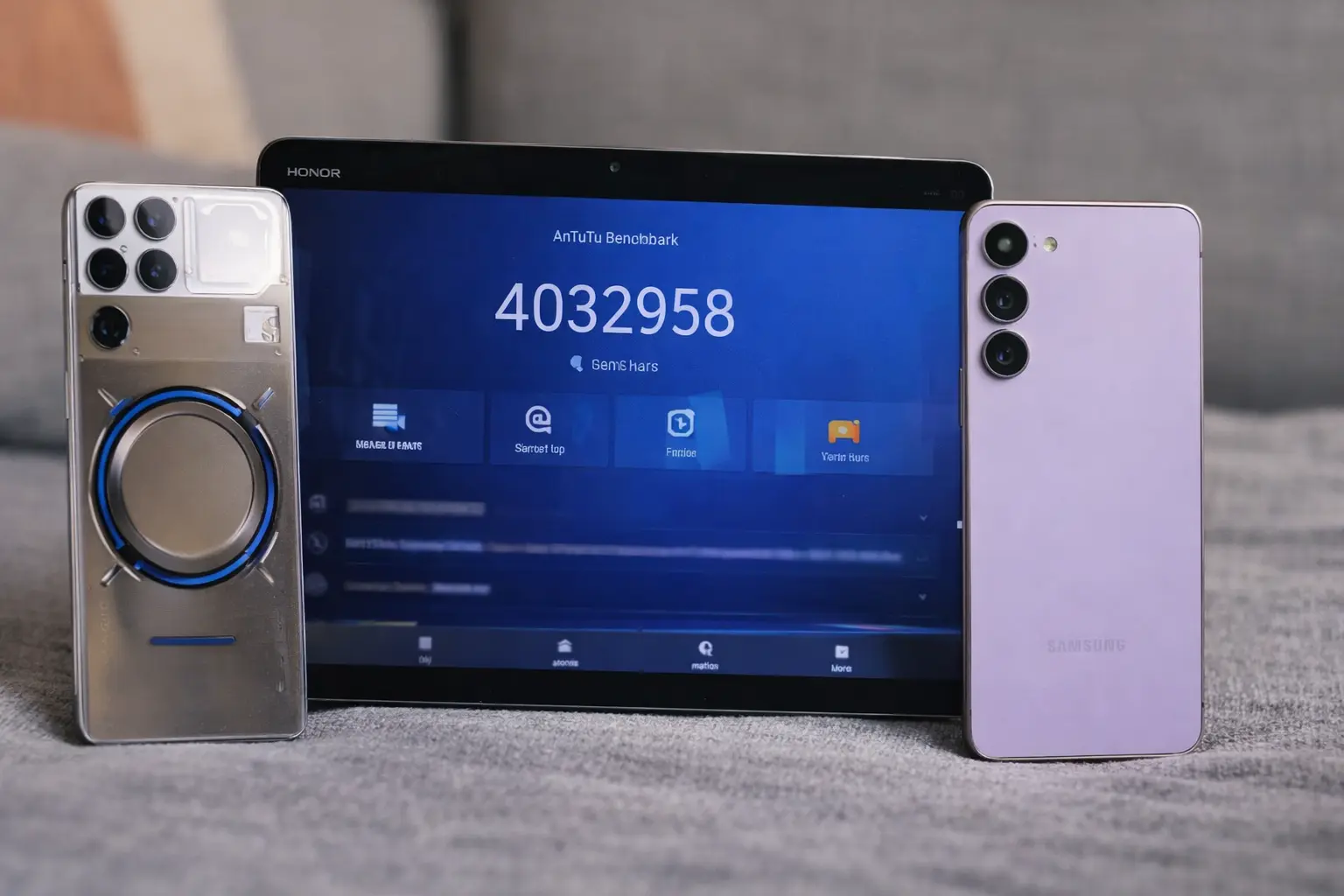 Top Android smartphones and tablet showing high AnTuTu performance score in January 2026