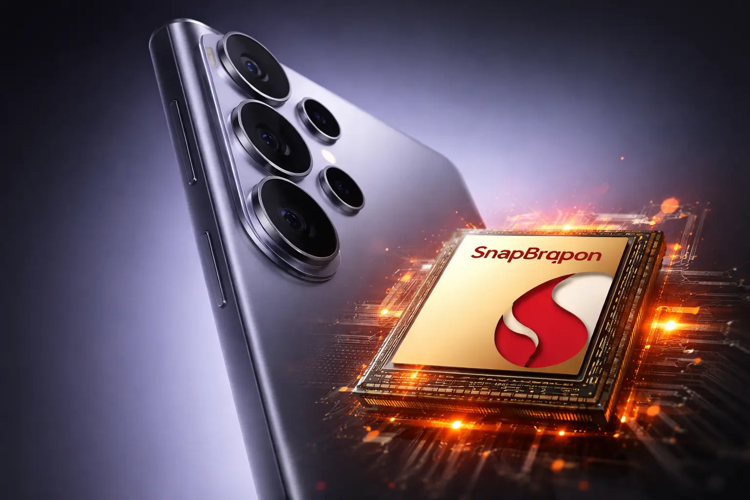 Samsung Galaxy S26 Ultra with Snapdragon processor showing powerful performance upgrade