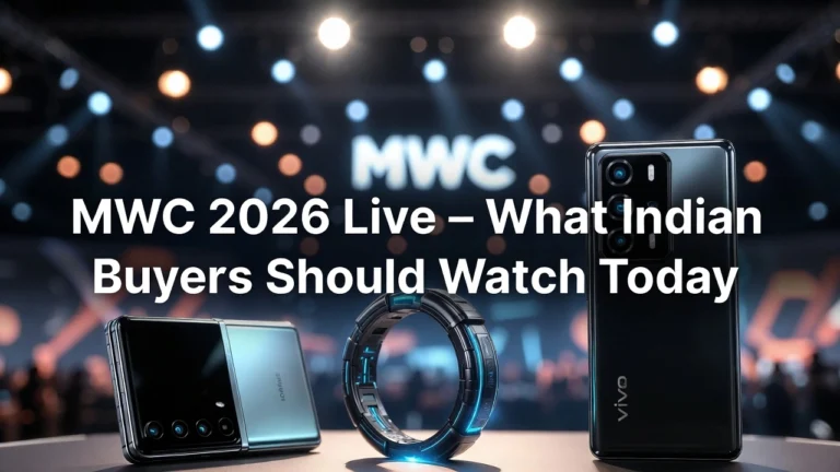 MWC 2026 live updates for Indian buyers – Honor Magic V6 foldable, AI ring wearable, Vivo X300 camera phone and MWC stage background